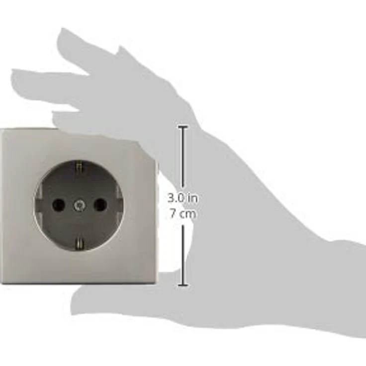 Jung AL 1520 D Schuko Steckdose 16 A 250 V Serie LS edelstahl – Bild 5