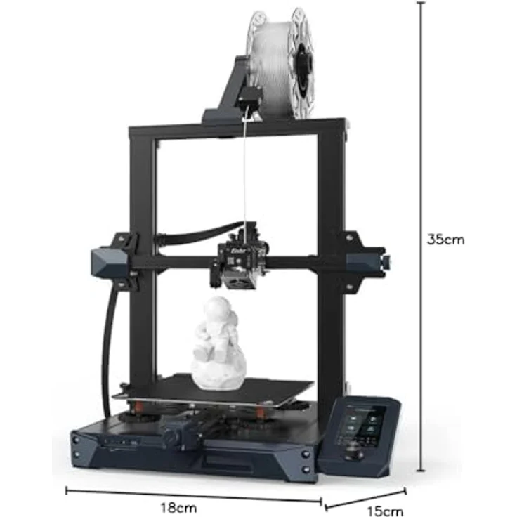 Creality Ender-3 S1 3D Drucker, Dual-Gear-Extruder, CR-Touch, Silent-Mainboard – Bild 8