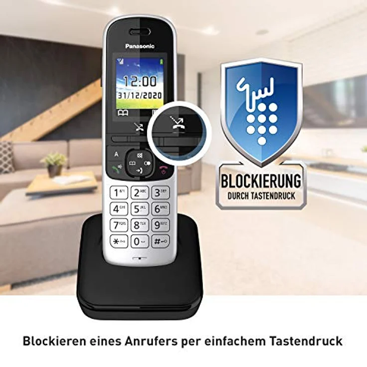 Panasonic KX-TGH710GS Analog-Telefon schwarz – Bild 2