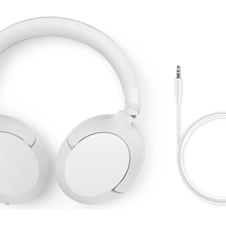 Philips TAH6000WT/00 Over-Ear-Kopfhörer mit Active Noise Cancelling, Adaptive Noise-Cancelling, Hi-Res Audio, Multi-Point-Verbindung und Sprachsteuerung, Weiß – Bild 6