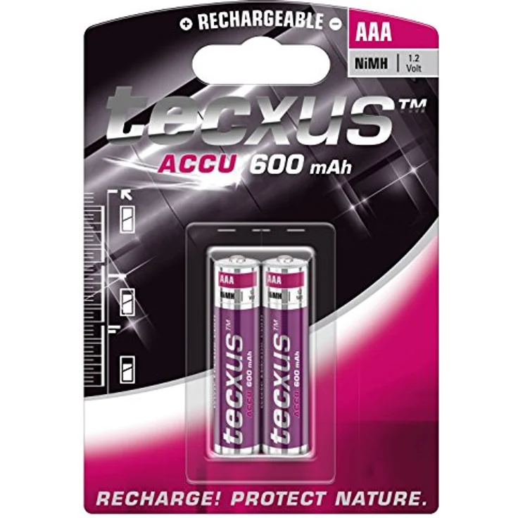 Micro AAA (1,2V 600mAh) Akku für DECT Telefone und Solar 2er Pack – Bild 2