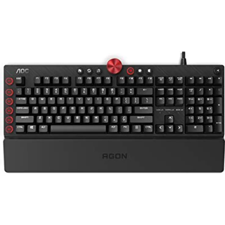 AGON AKG700 Gaming Tastatur - Spanisches Layout - Cherry MX Red Switches - Anti-Ghosting - AOC G-Tools-Software - N-Key-Rollover
