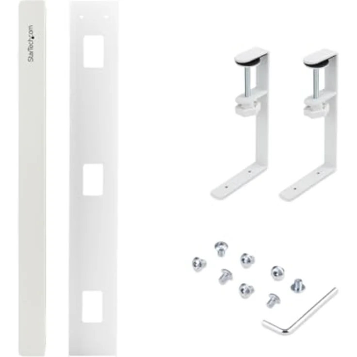 Startech.com Kabelkanal, unter Tisch montierbar, Weiß, 120 cm Länge, Kabelmanagementfach – Bild 8