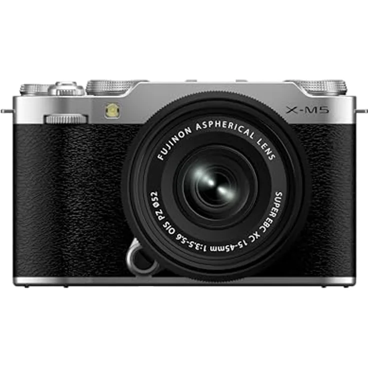 Fujifilm X-M5 + XC15-45mm Kit Silber, Leichte und kompakte Systemkamera