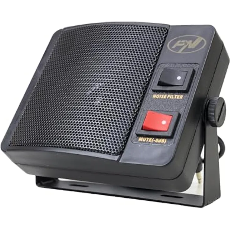 PNI DE750, Externer Lautsprecher für CB-Radiosender, 8 Ohm, 4 W, 3-Zoll-Lautsprecher mit 3,5-mm-Buchse, robustes Design, 180 cm Kabel