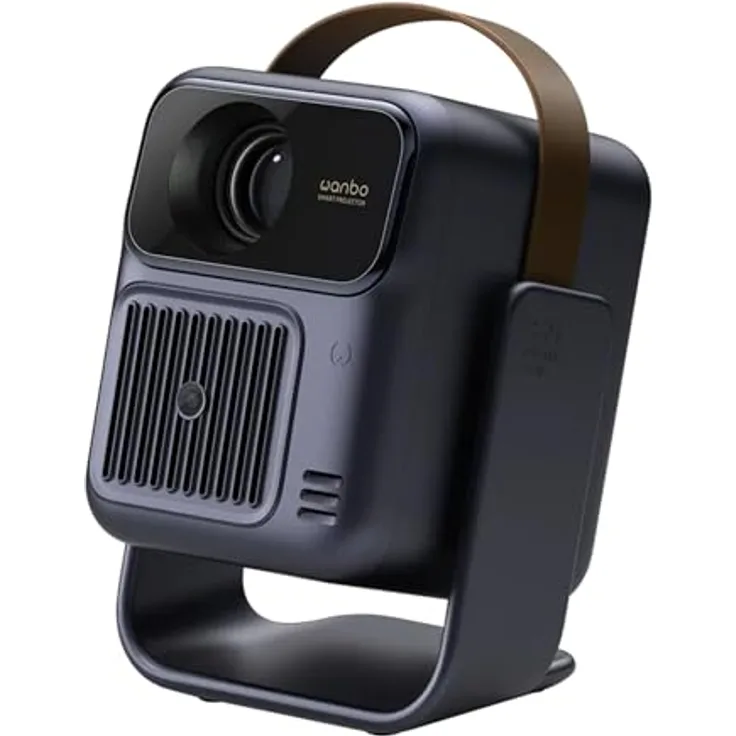 WANBO Beamer Togo Pro, Full HD LED Projektor mit 500 ANSI-Lumen, integriertem Lautsprecher, Autofokus und Google TV, 3,5 Stunden Akkulaufzeit