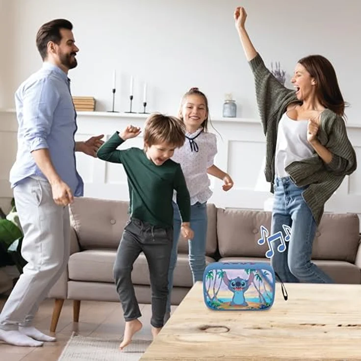 Lexibook Tragbarer Lilo & Stitch Bluetooth-Lautsprecher, wasserdicht und robust, One Size – Bild 6