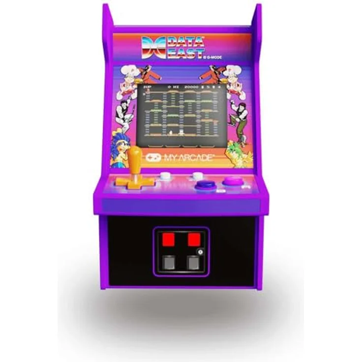 My Arcade Data East Micro Player, 308-in-1 Retro Arcade Konsole im Sammler-Gehäuse, 6.8 Zoll – Bild 3