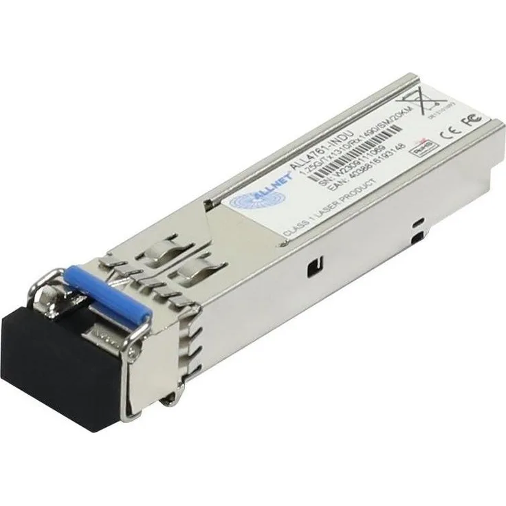 Allnet ALL4761-INDU, SFP Mini-GBIC Transceiver 1000 Mbit/s WDM (bidi) TX1310nm/RX1490nm, temperaturbeständig -40 bis +85°C, Reichweite 20 km
