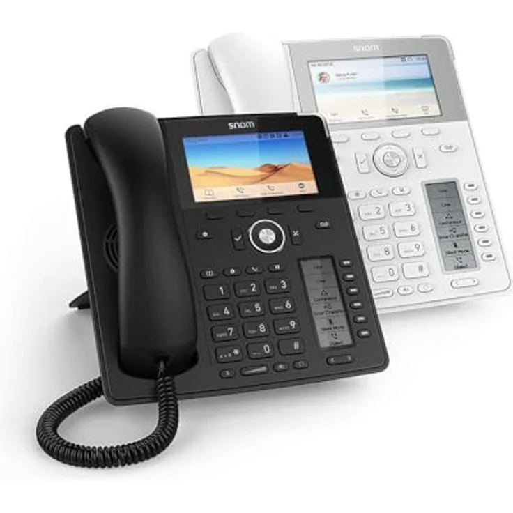 Snom Global Desk Telephone D785 (6 (24) Configurable Self-labeling Multicolor LED Keys, High-resolution Colour Display) Black – Bild 4