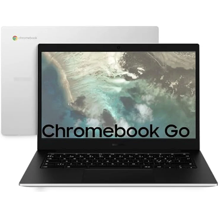 Samsung GALAXY CHROMEBOOK GO 14 Zoll 1920X1080 PIXEL INTEL CELERON N4500 4GB LPDDR4X 64GB EMMC GOOGLE CHROME GRAY - Ideal für kreatives Lernen, Wi-Fi-zertifizierte Konnektivität, bis zu 12 Stunden Akkulaufzeit – Bild 1