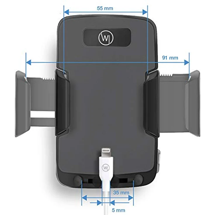 Wicked Chili Handyhalterung Auto Handyhalter kompatibel mit Samsung Galaxy S20 Ultra, S10, A51, A71 Auto KFZ-Halterung Smartphone Halterung Armaturenbrett & Windschutzscheibe 2 in 1 Saugnapf Halterung – Bild 6
