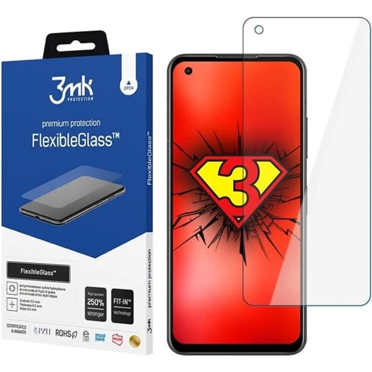 3mk FlexibleGlass™ Hybrid Glass für Asus Zenfone 9, Displayschutzfolie, 1 Stück