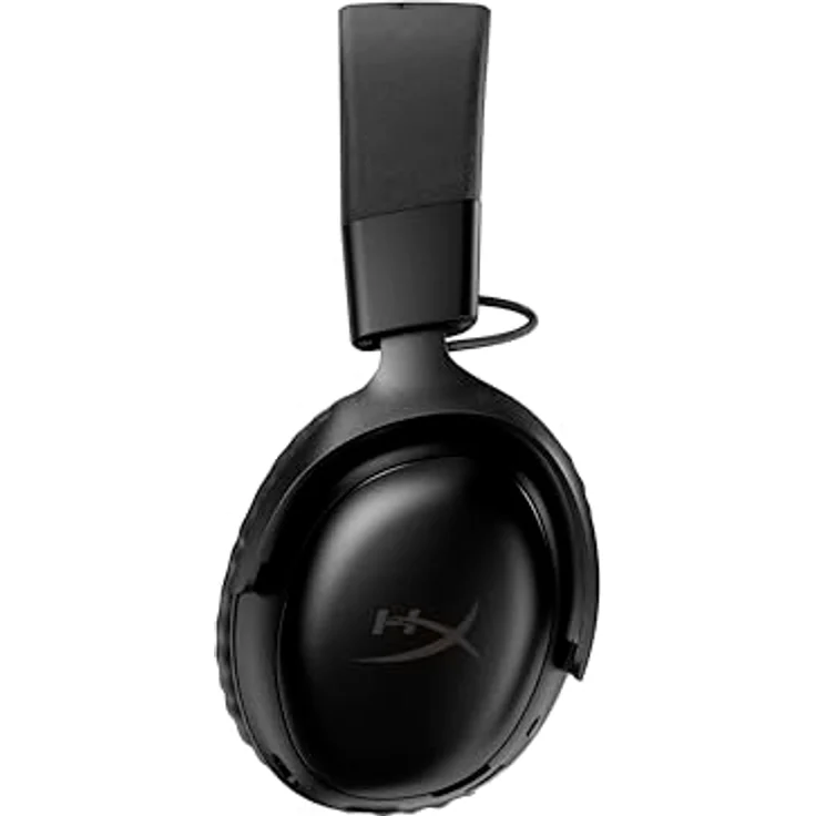 HyperX Cloud III S, Kabelloses Gaming-Headset mit 120 Stunden Akkulaufzeit, 53-mm-Treibern, abnehmbarem Mikrofon – Schwarz – Bild 3