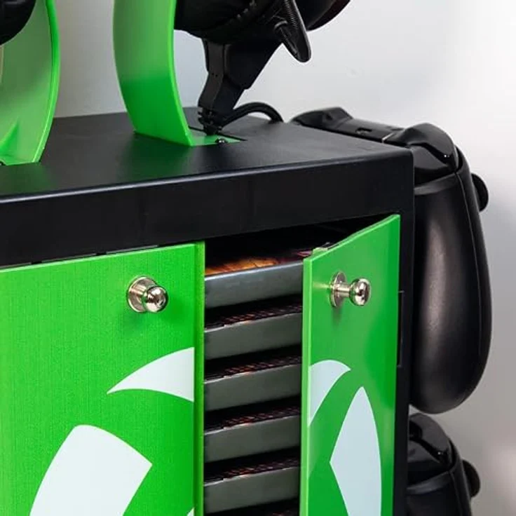 Numskull OFFICIAL XBOX GAMING LOCKER, Diskettenhalter für Spiele, schwarz – Bild 6