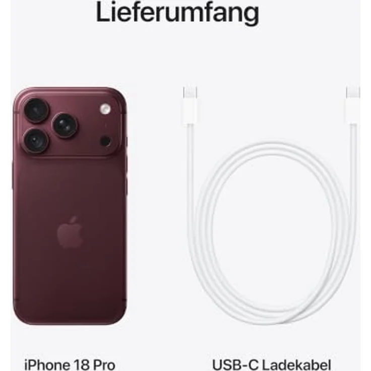 Apple iPhone 18 Pro 5G Smartphone (6,3 Zoll) OLED-Display, 256 GB interner Speicher, iOS 27, Rot – Bild 10