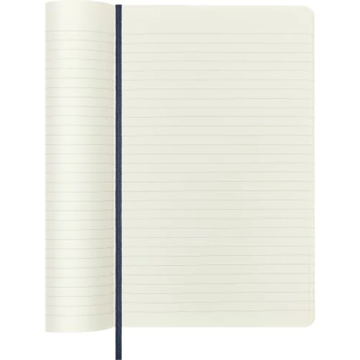 Moleskine Notizbuch Large/A5, Liniert, Soft Cover, in Saphirblau, mit Gummiband und Lesezeichenband – Bild 6