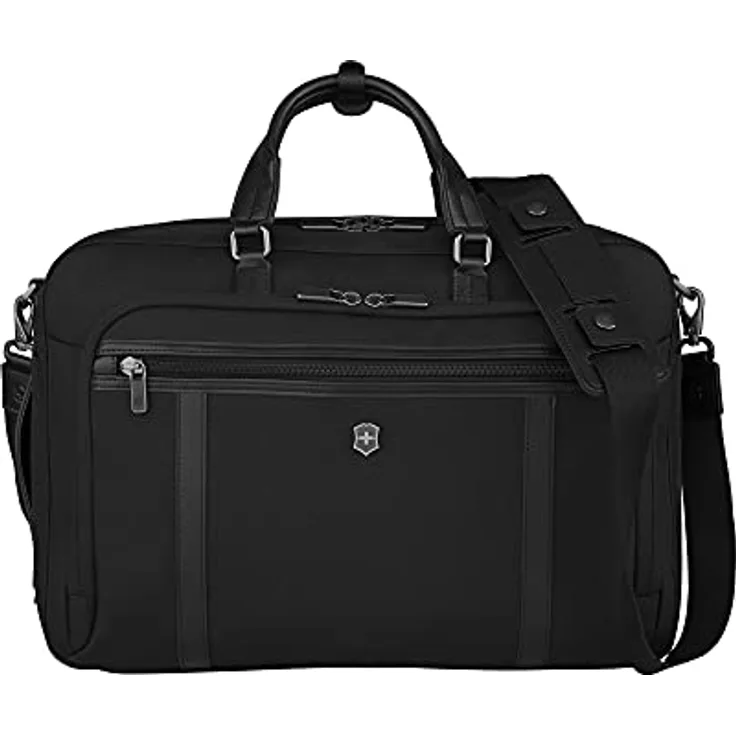 Victorinox Werks Professional Cordura 2-in-1 Laptop Bag in Schwarz, Laptoptasche/Rucksack mit wasserabweisendem CORDURA Stoff