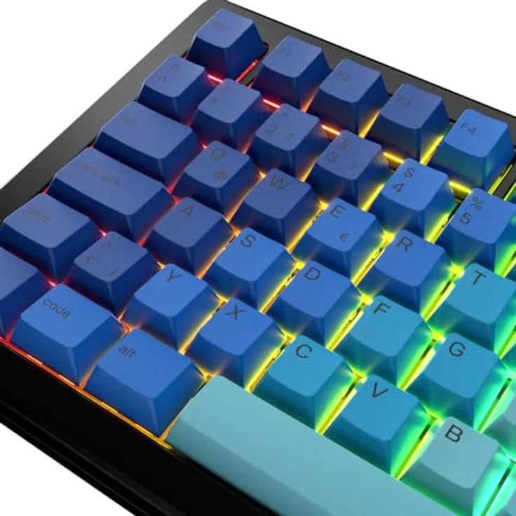 Glorious GPBT Gradient Keycaps, ISO Layout (DE), PBT, Dye-Sub - Ocean - Tastatur-Zubehör – Bild 3