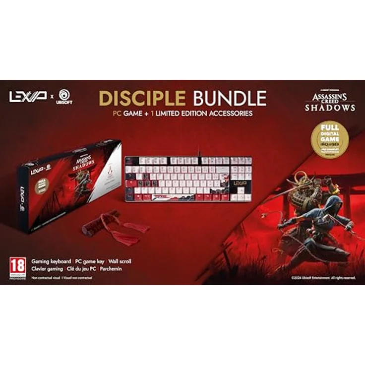 Lexip AC Shadows DISCIPLE, PC Game Keyboard mit speziell entwickeltem Design für Gaming – Bild 1