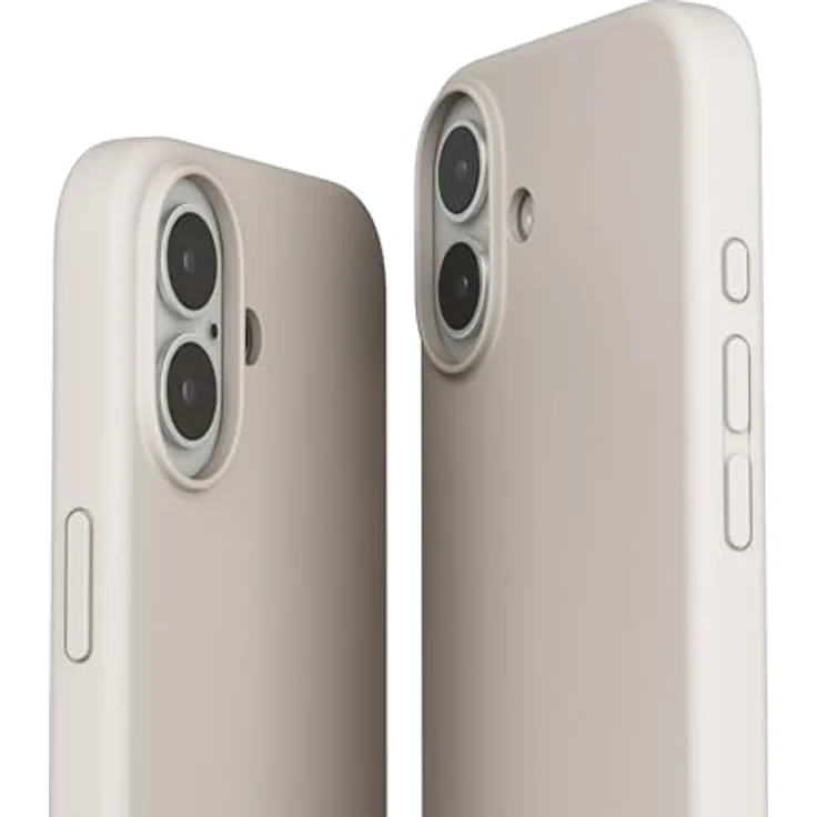 Vonmählen Soft Silicone Case Cover für Apple iPhone 16, cremefarben, versandkostenfrei – Bild 5