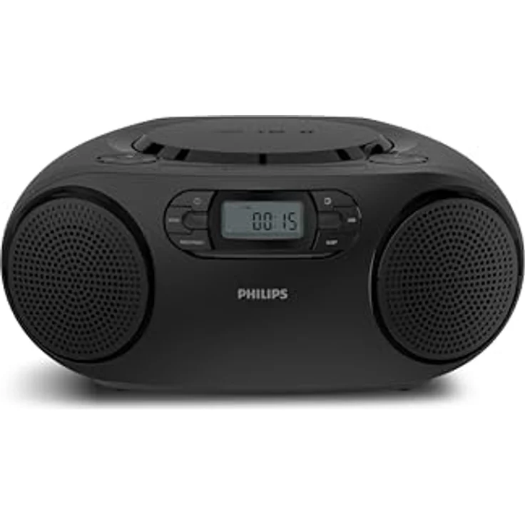 Philips Tragbare CD-Soundmaschine TAZ2000, UKW-Radio mit Bluetooth 6.0, USB-Wiedergabe, Dynamic Bass Boost, 6-Watt-Stereo-Lautsprecher, Netz- oder Batteriebetrieb, Tragegriff – Bild 2