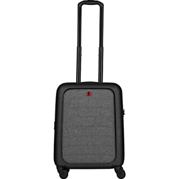WENGER Syntry Handgepäck Trolley mit Laptop- und Tablet-Fach, Notebook bis 14 Zoll, Tablet bis 10 Zoll, 36 (44) l, Hartschale, Damen Herren, Business-Reisen Urlaub, Schwarz/Graumeliert, 610163 – Bild 3