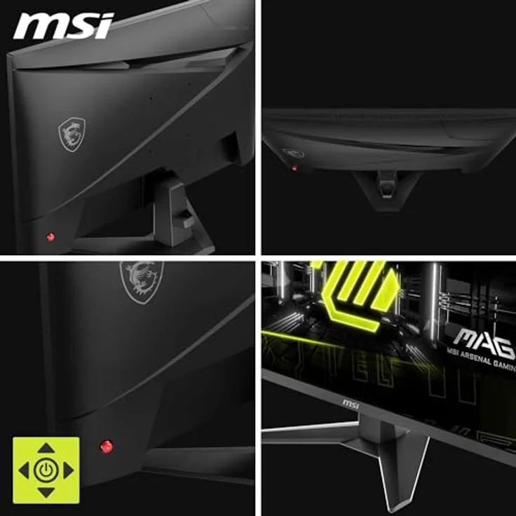 MSI MAG 274QF X24, 27" WQHD Gaming Monitor mit Rapid IPS Panel, 2560x1440, 240Hz, 0,5ms, HDR Ready, AMD FreeSync Premium, AI Vision, HDMI 2.0b, DisplayPort 1.4, neigbar, VESA kompatibel, Schwarz – Bild 5