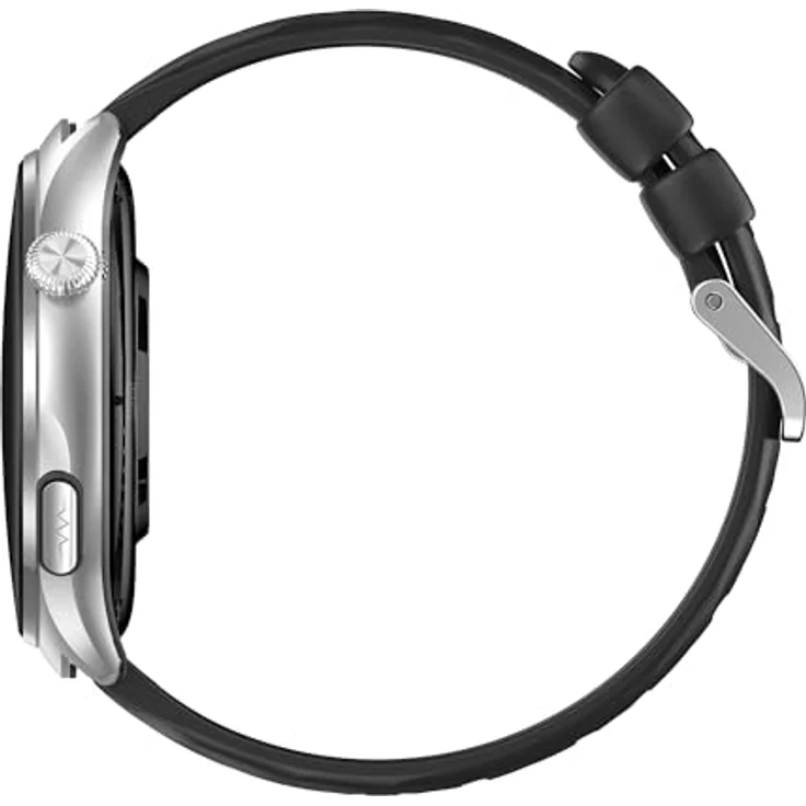 Knauermann PRO 4 EKG-Gesundheitsuhr mit Telefonfunktion – Smartwatch in Silber – Puls, Blutdruck, Blutsauerstoff, HRV, Schlafanalyse, Silikonarmband – Bild 4