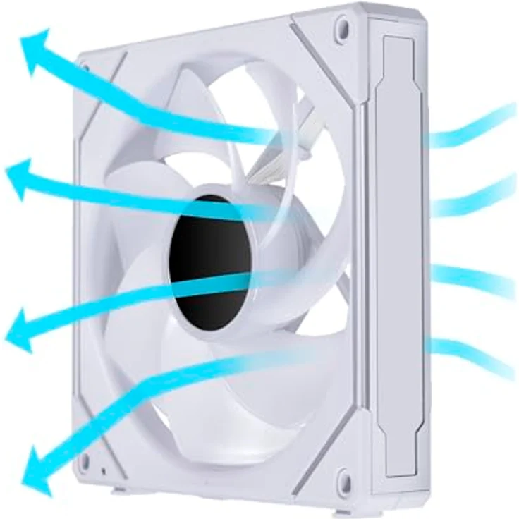 Lian Li Uni Fan SL-INF 140 ARGB Reverse Blade PWM Lüfter - 140mm, weiß – Bild 3