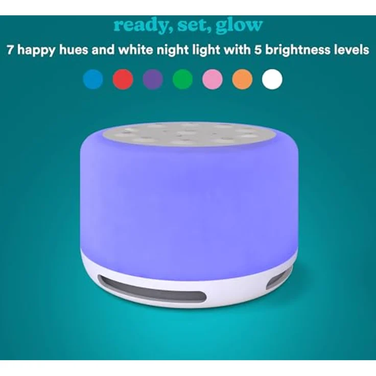 HoMedics SoundSleep Aura SS-2700WH, Soundmaschine mit 14 Naturklängen, 7 Meditationsklängen, Bluetooth 5.3 und warmweißem Nachtlicht – Bild 4