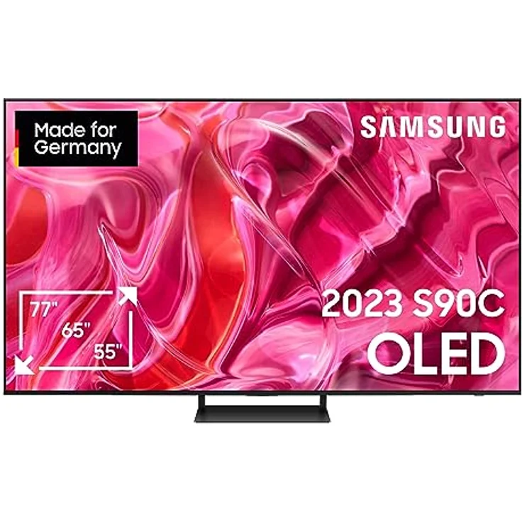 Samsung OLED 4K S90C 77 Zoll Fernseher (GQ77S90CATXZG, Deutsches Modell), Quantum HDR OLED, Neural Quantum Prozessor 4K, LaserSlim Design, Smart TV [2023] – Bild 1