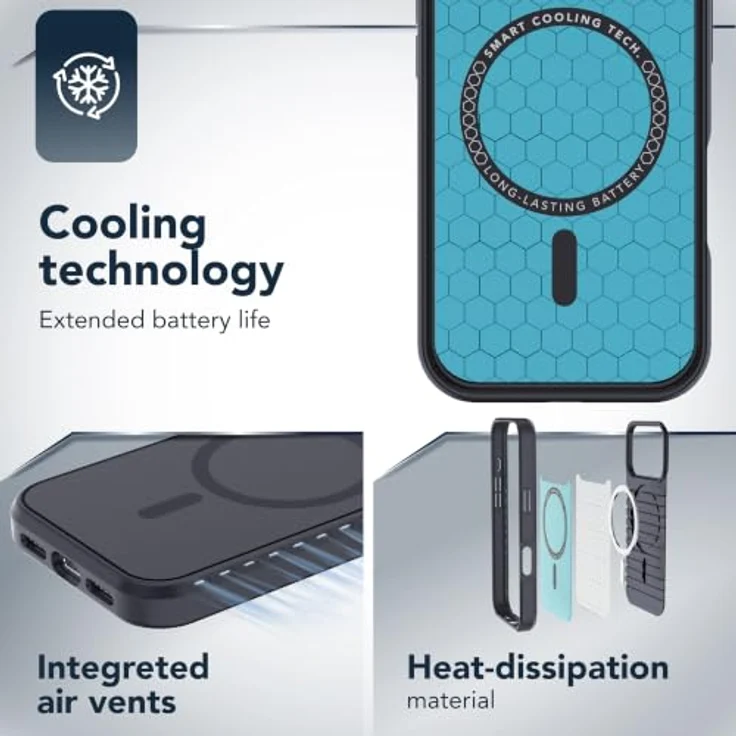 Cellular Line Icy Mag Cover für Apple iPhone 18 Pro, schützende Handytasche in Blau, versandkostenfrei – Bild 2
