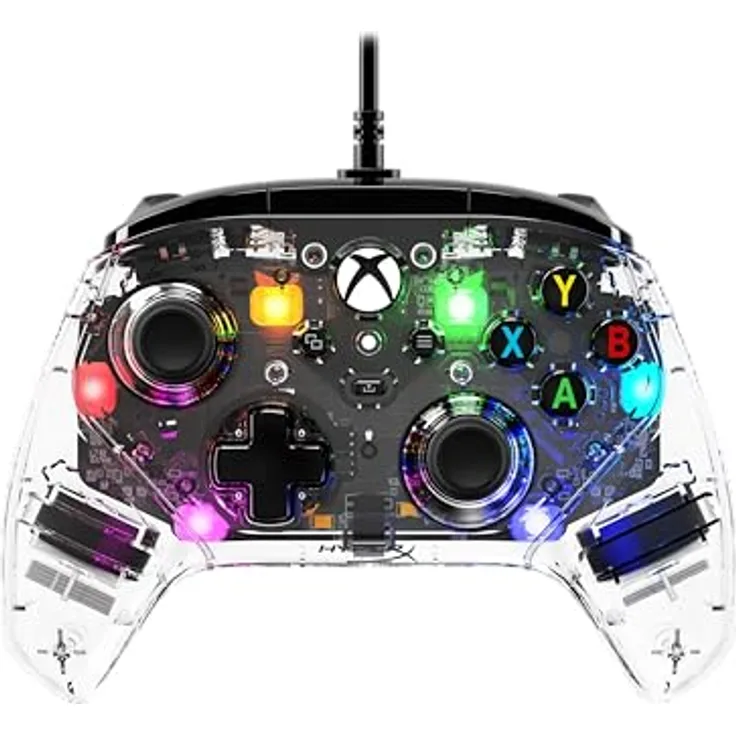HyperX Clutch Gladiate RGB Gaming Controller für Xbox Series X|S Lizenziert von Xbox Full RGB Wired Clear