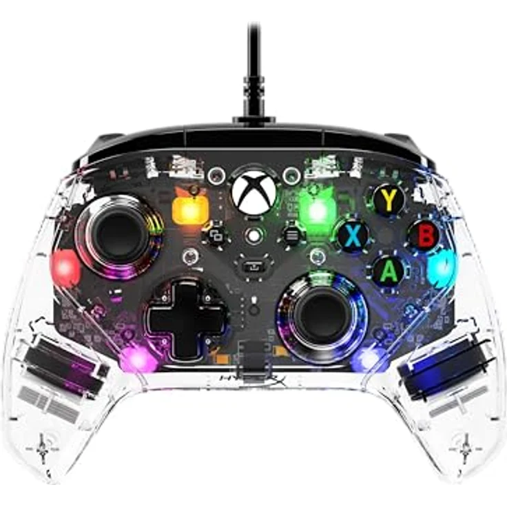HyperX Clutch Gladiate RGB Gaming Controller für Xbox Series X|S Lizenziert von Xbox Full RGB Wired Clear – Bild 1