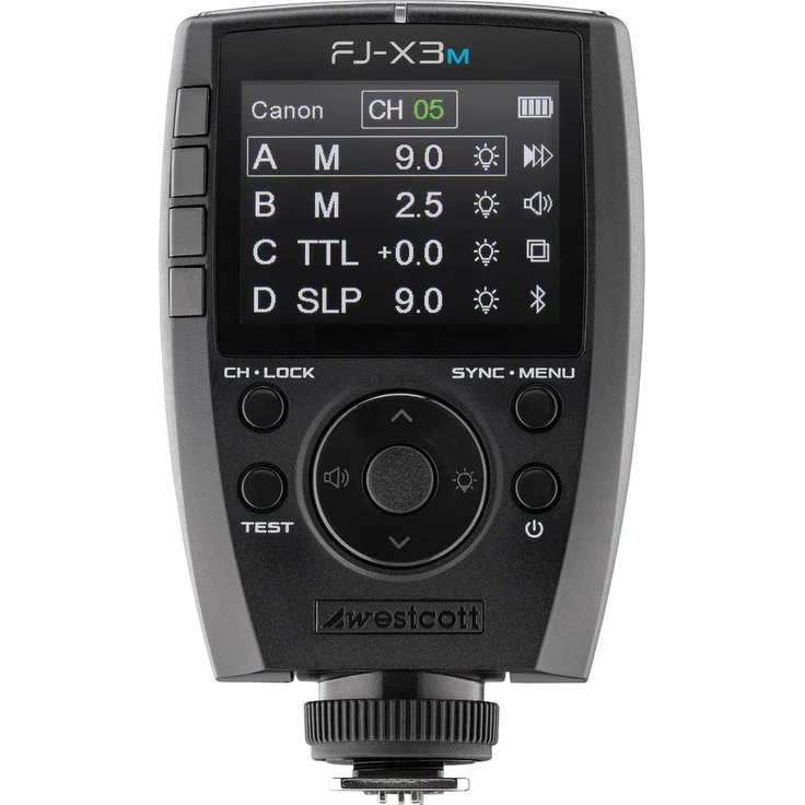 Westcott FJ-X3m Universal Wireless Flash Trigger, Funkauslöser für FJ Wireless und Canon RT-Systeme, Schwarz, bis zu 300 m Reichweite, TTL und High-Speed-Sync, langlebiger Lithium-Ionen-Akku