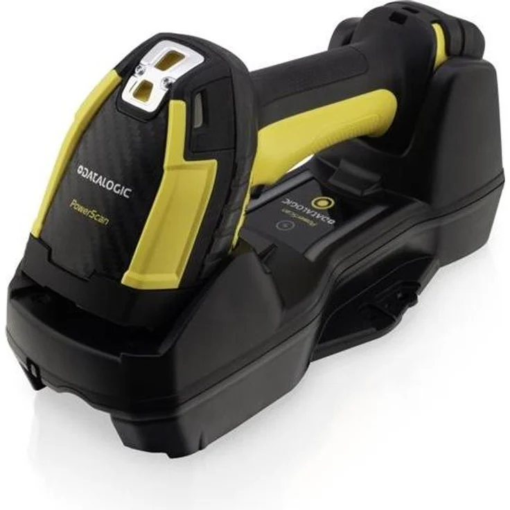 Datalogic PowerScan PM9600-AR, tragbarer Barcode-Scanner für 1D- und 2D-Barcodes, schwarz-gelb, IP65/IP67, kabellos, Autofokus