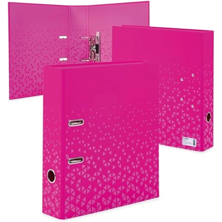 HERMA Aktenordner A4, Ringbuchordner in Pink mit 70 mm Rückenbreite, ideal für Schule und Büro – Bild 7
