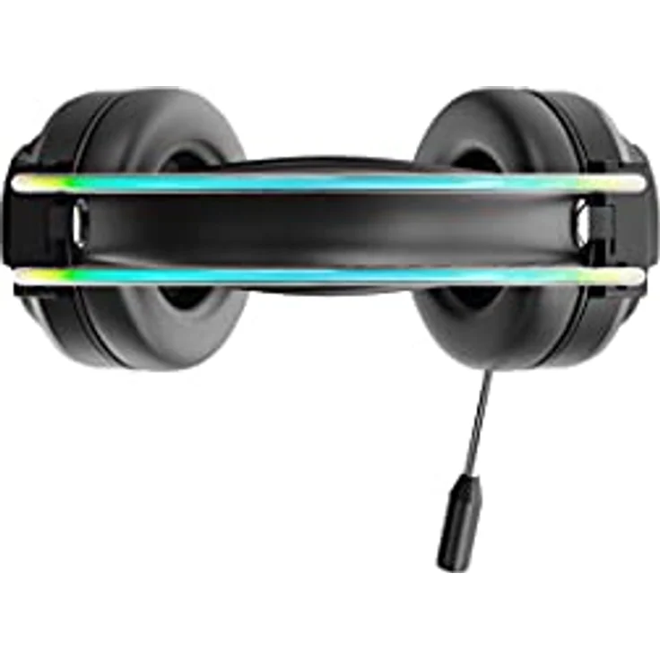 Hyrican Striker Halo ST-GH707 Headset, schwarz, RGB-Beleuchtung, USB, 3,5 mm Klinke, Over Ear – Bild 5