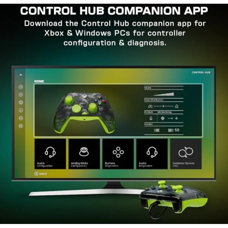 Turtle Beach Rematch Core Wired Xbox Controller, ergonomisch mit 2-Stopp-Impuls-Trigger und integrierten Audio-Bedienelementen, schwarz – Bild 5