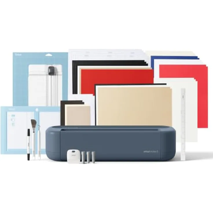 Cricut Maker™ 5 Essential Bundle, intelligente Schneidemaschine mit 300+ Materialien, inkl. 65 Projekte und digitale Inhalte