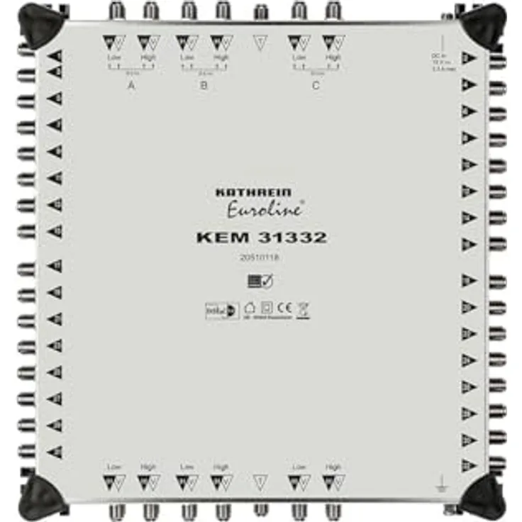Kathrein Euroline KEM 31332 Kaskade 13 Eingänge Multischalter