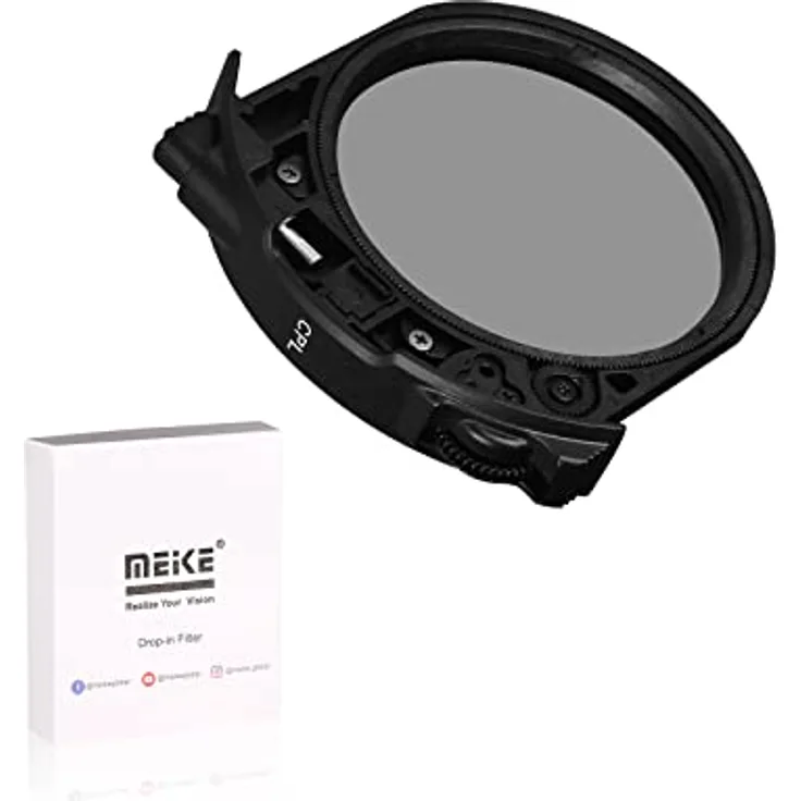 Meike MK-EFTR-CPL Filters Converter for Canon and Meike MK-EFTR-C Drop-in Filters Mount Adapter EF EOS R
