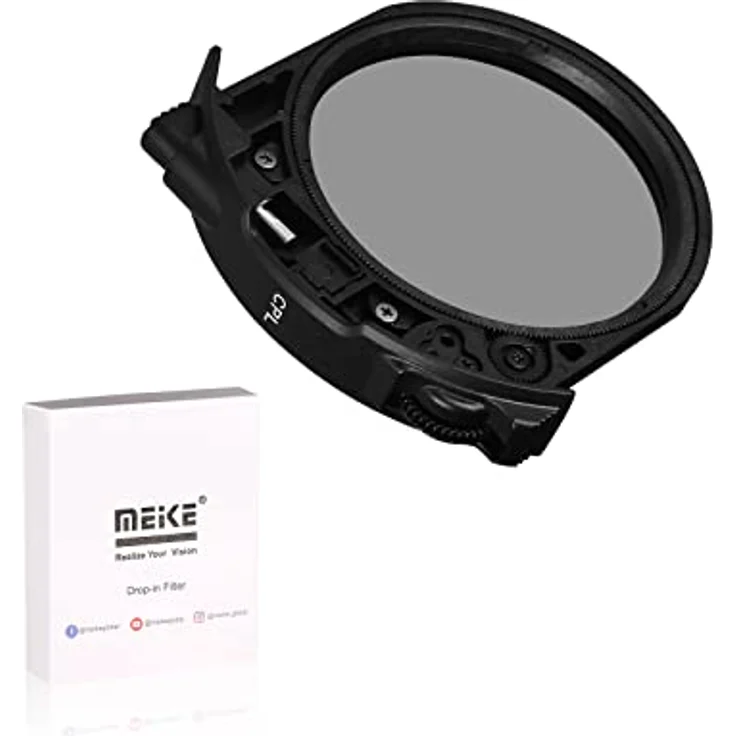 Meike MK-EFTR-CPL Filters Converter for Canon and Meike MK-EFTR-C Drop-in Filters Mount Adapter EF EOS R – Bild 1