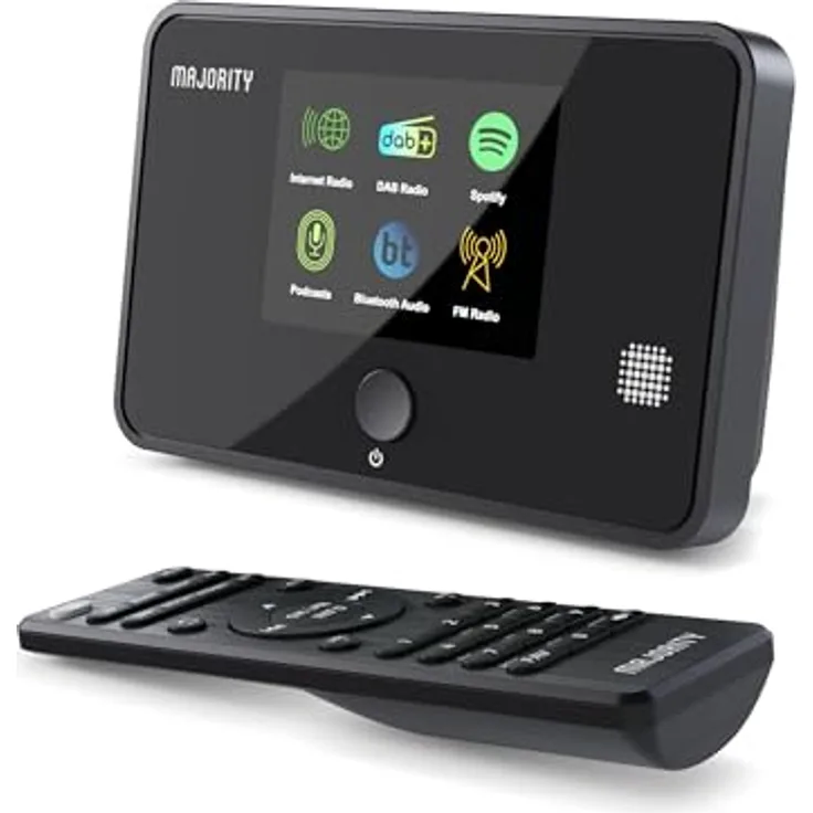 MAJORITY Robinson Tuner Internetradio WLAN | DAB+ Adapter Bluetooth | HiFi Streaming mit Spotify Connect | Digitalradio Stereo Receiver | Aktive Lautsprecher erforderlich, keine im Lieferumfang enthalten