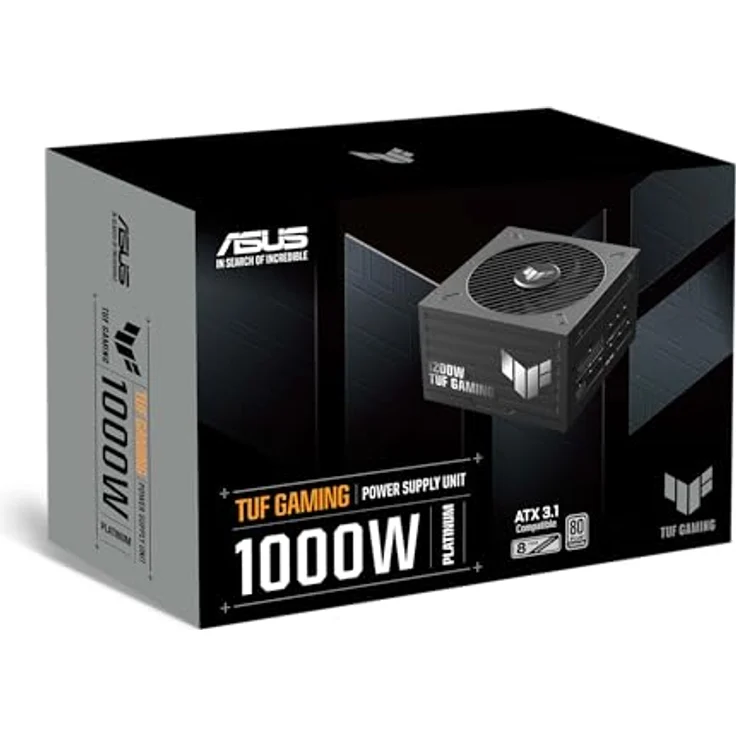 ASUS TUF GAMING PLATINUM 1000W Netzteil - 1000 Watt - ATX 3.1 - 80 Plus Platinum - voll modular - schwarz – Bild 13