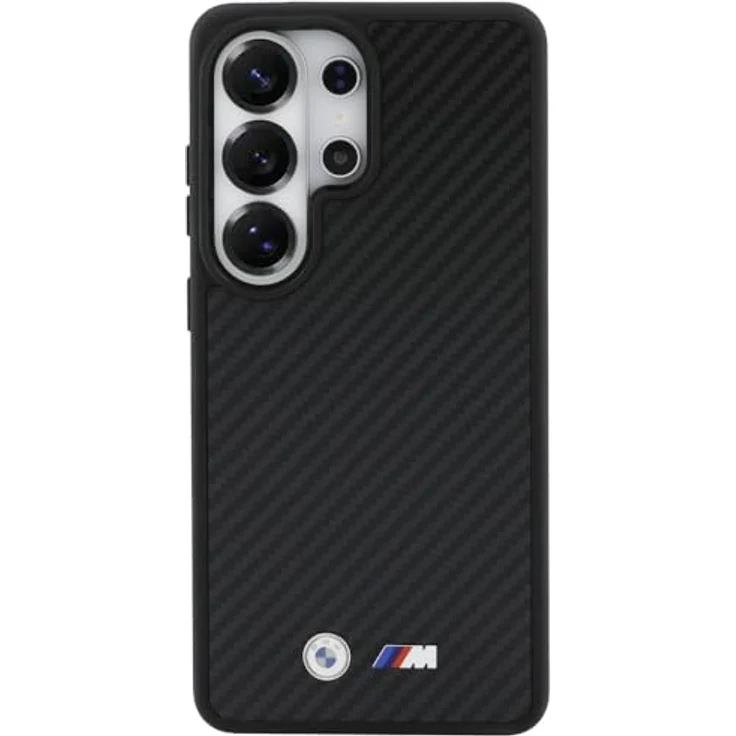 CG MOBILE BMW M Kevlar Logo Schutzhülle kompatibel mit Mag Safe für Samsung Galaxy S26 Ultra, Schwarz – Bild 3