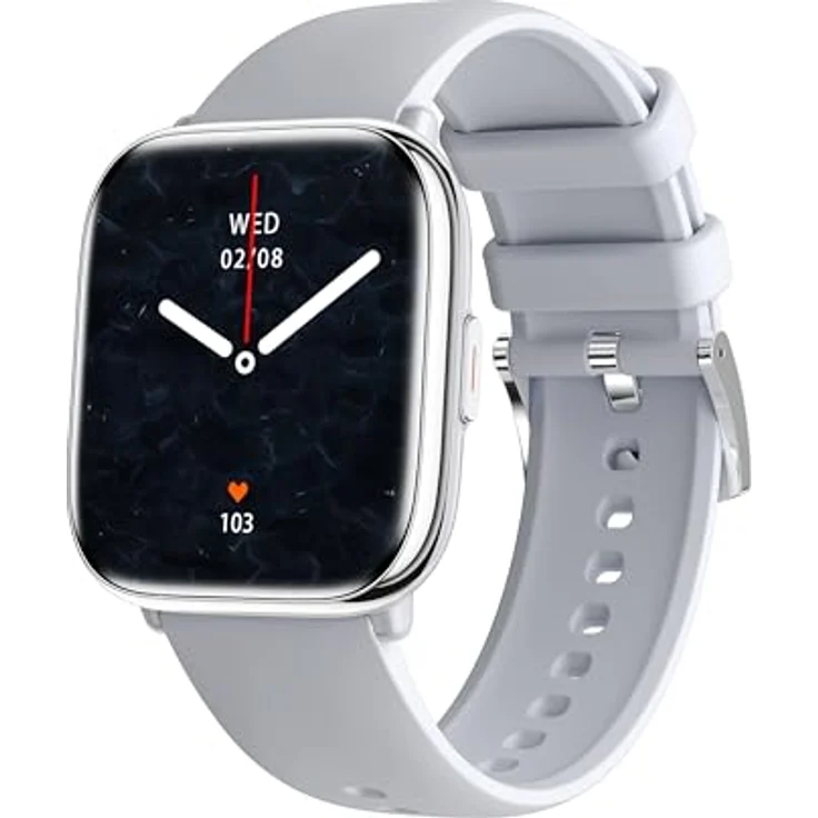myPhone Smartwatch mit Gesundheitsüberwachung und Bluetooth-Anrufen, Grau – Bild 7