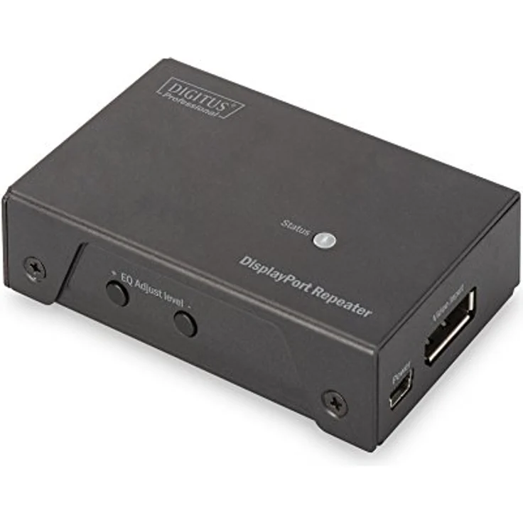 DIGITUS 4K DisplayPort Repeater, UltraHD bis zu 13 m, FullHD bis zu 20 m, Auflösung 3840 x 2160 bei 60 Hz, schwarz – Bild 3