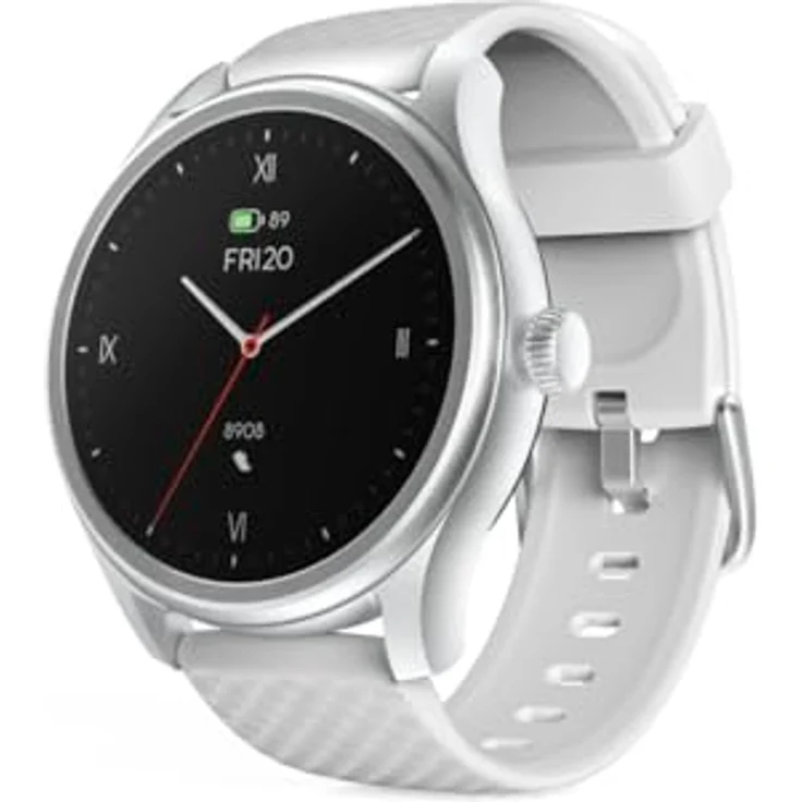 Hama Smartwatch "5010" Silber (Farbdisplay 1,38“, Telefonfunktion, Whatsapp, E-Mails, Sprachassistent, wasserdicht, Schlafmonitor, 100 Sportarten, Herzfrequenz, Blutsauerstoff, Kalorien) – Bild 1